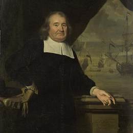 《船长或船东的肖像》米希尔·凡·穆谢尔(Michiel van Musscher)高清作品欣赏