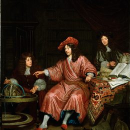《阿摩司林与他的弟弟和他未来的自己》米希尔·凡·穆谢尔(Michiel van Musscher)高清作品欣赏