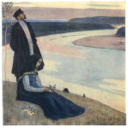 《伏尔加》米哈伊尔·涅斯捷罗夫(Mikhail Nesterov)高清作品欣赏
