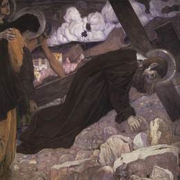 《被钉十字架》米哈伊尔·涅斯捷罗夫(Mikhail Nesterov)高清作品欣赏