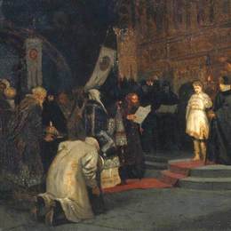 《米迦勒的职业境界》米哈伊尔·涅斯捷罗夫(Mikhail Nesterov)高清作品欣赏