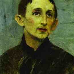 米哈伊尔·涅斯捷罗夫(Mikhail Nesterov)高清作品:Portrait of Apollinary Vasnetsov