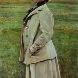 米哈伊尔·涅斯捷罗夫(Mikhail Nesterov)高清作品:Portrait of Natalia Yashvil