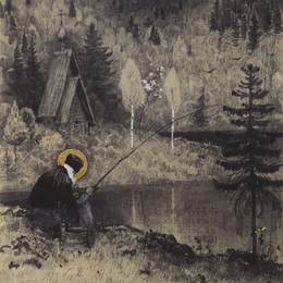 米哈伊尔·涅斯捷罗夫(Mikhail Nesterov)高清作品:St. Paphnutius of Borovsk