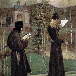 《穿背心》米哈伊尔·涅斯捷罗夫(Mikhail Nesterov)高清作品欣赏