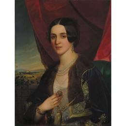詹姆斯·威尔逊·卡迈克尔(Miklos Barabas)高清作品:Portrait of Savka Obrenovic