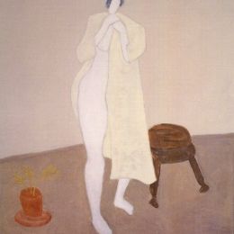 《长袍裸体》米尔顿·埃弗里(Milton Avery)高清作品欣赏