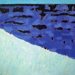 《海草和蓝色海》米尔顿·埃弗里(Milton Avery)高清作品欣赏