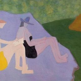 《溪流写生》米尔顿·埃弗里(Milton Avery)高清作品欣赏