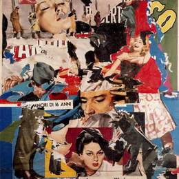 《电影摄影机》米莫·罗泰拉(Mimmo Rotella)高清作品欣赏