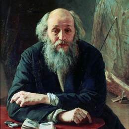 米科拉雅罗申科(Mykola Yaroshenko)高清作品:Portrait of Nikolaj Nikolajewitsch Ge