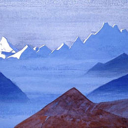 尼古拉斯·罗瑞奇(Nicholas Roerich)高清作品:Himalayas. Guru Guri Dhar.