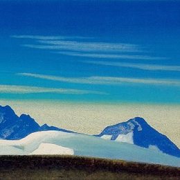 《喜马拉雅山脉。早晨。》尼古拉斯·罗瑞奇(Nicholas Roerich)高清作品欣赏