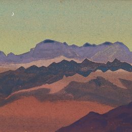 尼古拉斯·罗瑞奇(Nicholas Roerich)高清作品:Himalayas. Nearly Sandahpu.