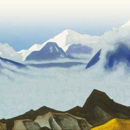 尼古拉斯·罗瑞奇(Nicholas Roerich)高清作品:Himalayas. Ridge Kanchendganga.