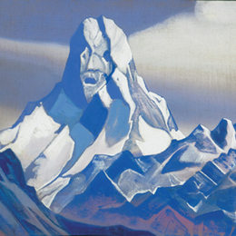 《冰狮身人面像》尼古拉斯·罗瑞奇(Nicholas Roerich)高清作品欣赏