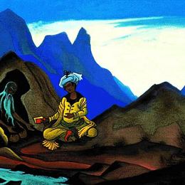 《伊斯坎德尔和隐士》尼古拉斯·罗瑞奇(Nicholas Roerich)高清作品欣赏