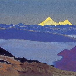 尼古拉斯·罗瑞奇(Nicholas Roerich)高清作品:Jelep La, Tibetan Frontier