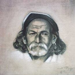 尼古拉斯·罗瑞奇(Nicholas Roerich)高清作品:Lahor (Blacksmith) from Kulu