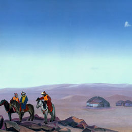 《蒙古。Yurtas。》尼古拉斯·罗瑞奇(Nicholas Roerich)高清作品欣赏
