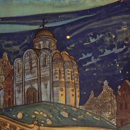 尼古拉斯·罗瑞奇(Nicholas Roerich)高清作品:Putivl. Eclipse.