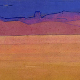 尼古拉斯·罗瑞奇(Nicholas Roerich)高清作品:Tempe-jal-tzen-baykin (City of mobster Ja Lama)