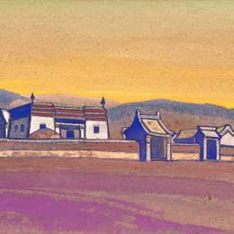 尼古拉斯·罗瑞奇(Nicholas Roerich)高清作品:Tsagaan-Kure. Inner Mongolia.