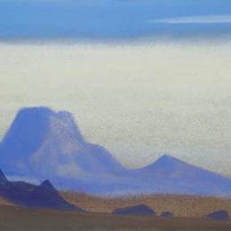 《突厥斯坦[山间寂静]》尼古拉斯·罗瑞奇(Nicholas Roerich)高清作品欣赏