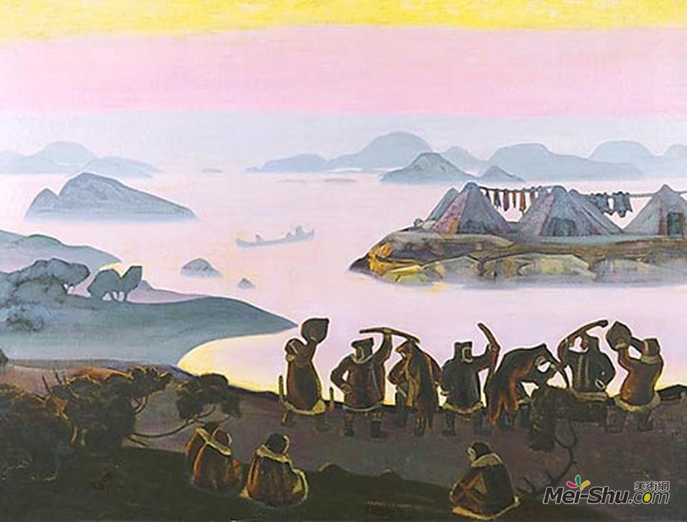 《亞里林呼籲》尼古拉斯·羅瑞奇(nicholas roerich)高清作品欣賞