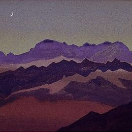 《年轻的月亮》尼古拉斯·罗瑞奇(Nicholas Roerich)高清作品欣赏