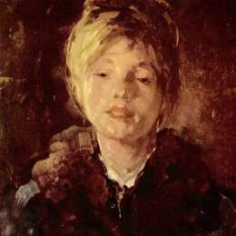 《女孩肖像》尼古拉·格里戈里斯丘(Nicolae Grigorescu)高清作品欣赏