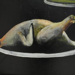 《静物（细节）》皮罗斯马尼(Niko Pirosmani)高清作品欣赏