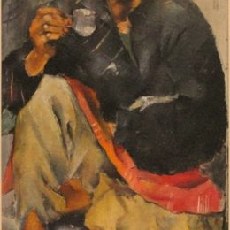 《吉普赛女人喝咖啡》尼古拉·马丁诺斯基(Nikola Martinoski)高清作品欣赏