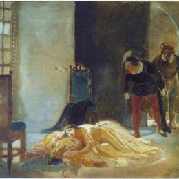 尼古拉格(Nikolai Ge)高清作品:Death of Imelda Lambertatstsi