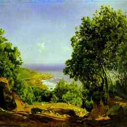 尼古拉格(Nikolai Ge)高清作品:Livorno. Road to the Sea at Antiniano near Livorno