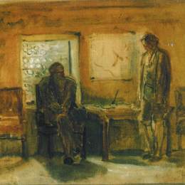 尼古拉格(Nikolai Ge)高清作品:Peter I interrogates Tsarevich Alexei
