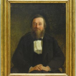 尼古拉格(Nikolai Ge)高清作品:Portrait of Historian M.Kostomarov