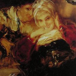 《夫妻》尼古拉斯·吉热斯(Nikolaos Gyzis)高清作品欣赏