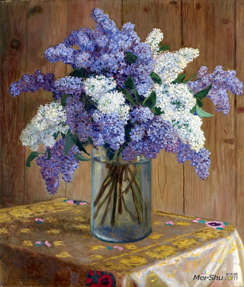 bogdanov-belsky)高清作品《靜物與丁香花》