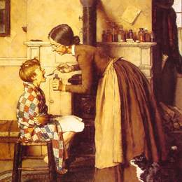 《春季补品》诺曼·洛克威尔(Norman Rockwell)高清作品欣赏