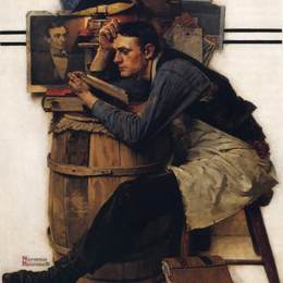 《年轻律师》诺曼·洛克威尔(Norman Rockwell)高清作品欣赏