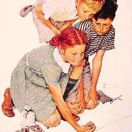 《大理石冠军》诺曼·洛克威尔(Norman Rockwell)高清作品欣赏