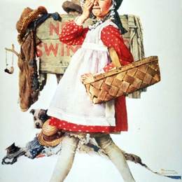 《眺望》诺曼·洛克威尔(Norman Rockwell)高清作品欣赏