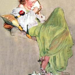 《日记》诺曼·洛克威尔(Norman Rockwell)高清作品欣赏