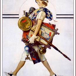 《1937年7月7日星期六晚》诺曼·洛克威尔(Norman Rockwell)高清作品欣赏