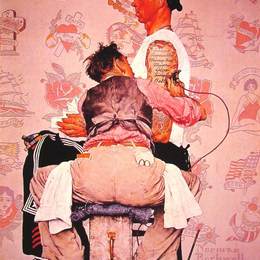 《纹身学家》诺曼·洛克威尔(Norman Rockwell)高清作品欣赏