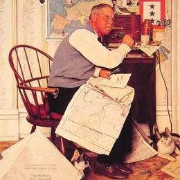 《男子制图技巧》诺曼·洛克威尔(Norman Rockwell)高清作品欣赏