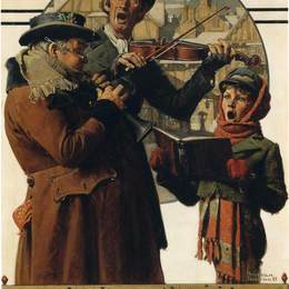 《圣诞三重奏》诺曼·洛克威尔(Norman Rockwell)高清作品欣赏