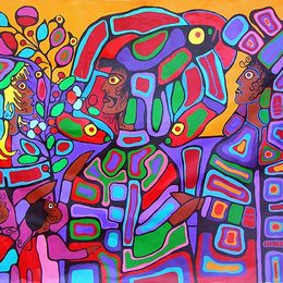 《每个人》诺娃尔·墨里塞奥(Norval Morrisseau)高清作品欣赏