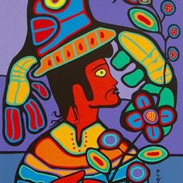 《加布》诺娃尔·墨里塞奥(Norval Morrisseau)高清作品欣赏